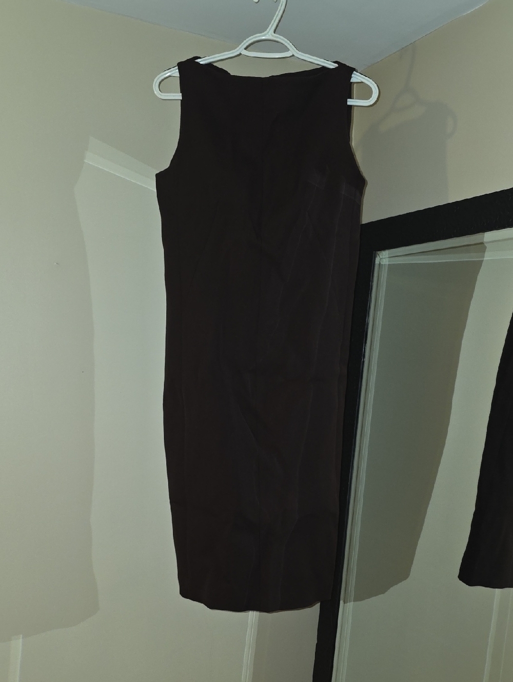 COS Maroon Sleeveless Midi Sheath Dress
